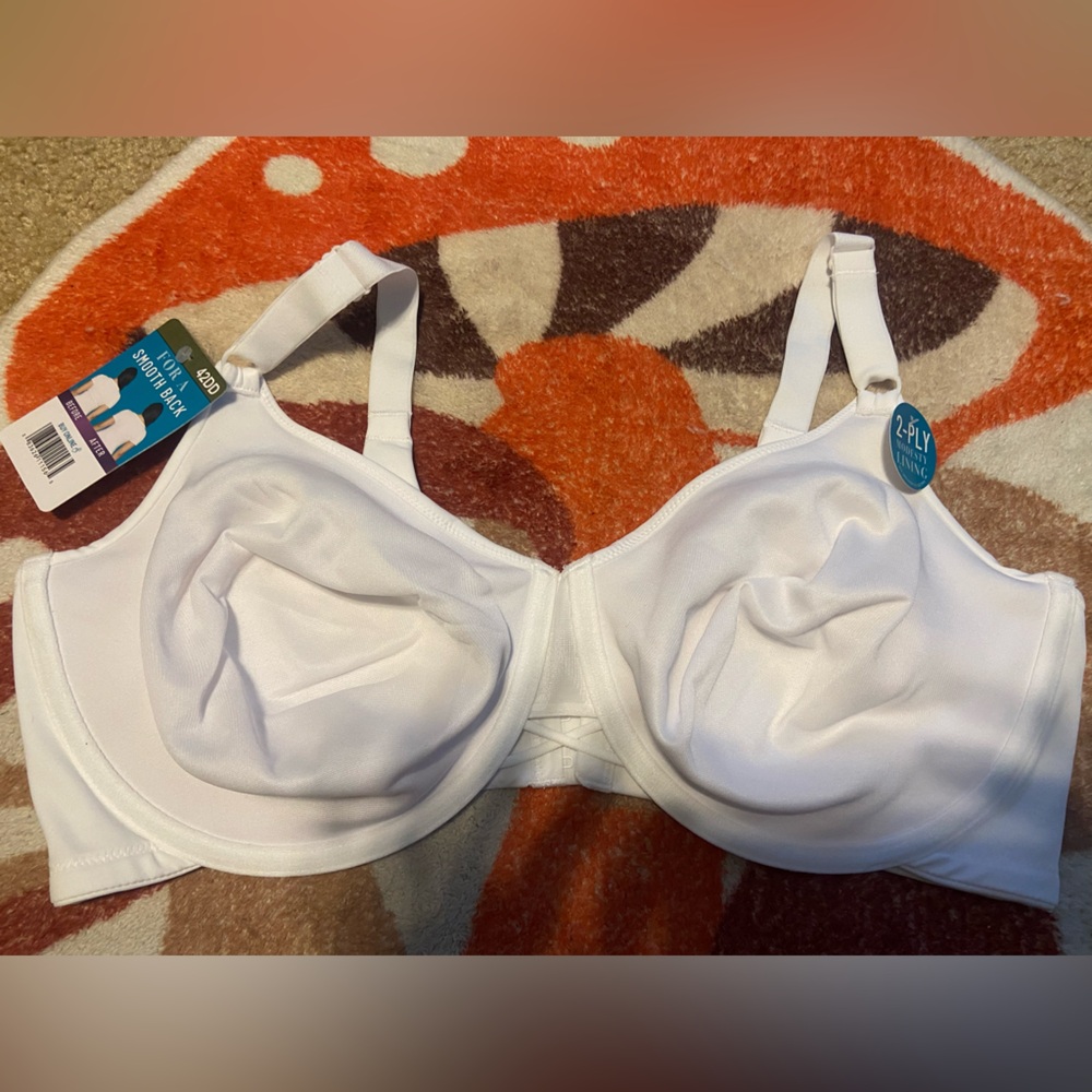 Vanity Fair White Full Coverage Bra